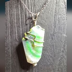 Elegant Wire-Wrapped Pendant Only